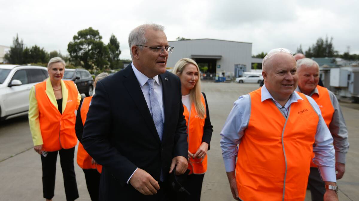 Prime Minister Scott Morrison (centre). Picture: Jonathan Carroll Prime Minister Scott Morrison (centre). Picture: Jonathan Carroll
