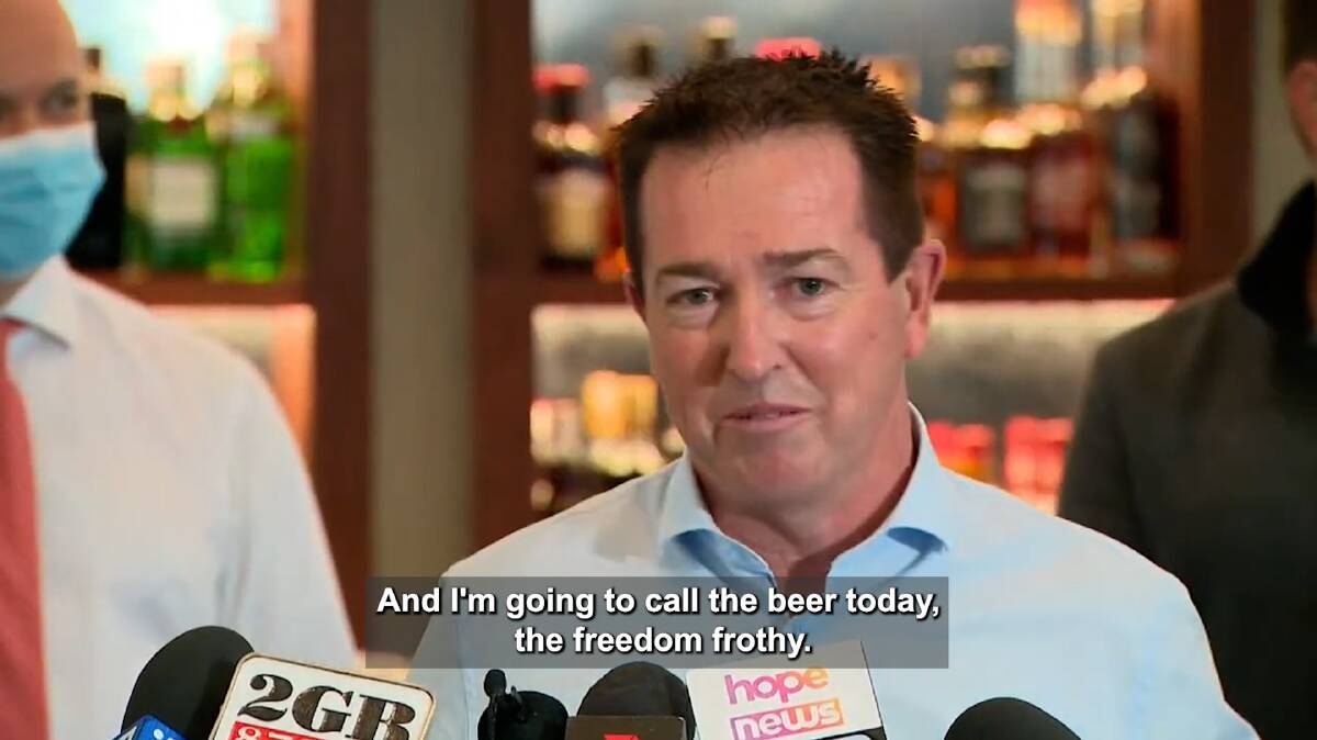 Deputy Premier Paul Toole (pictured) said the Premier would shout everyone a round of beers. Deputy Premier Paul Toole (pictured) said the Premier would shout everyone a round of beers.