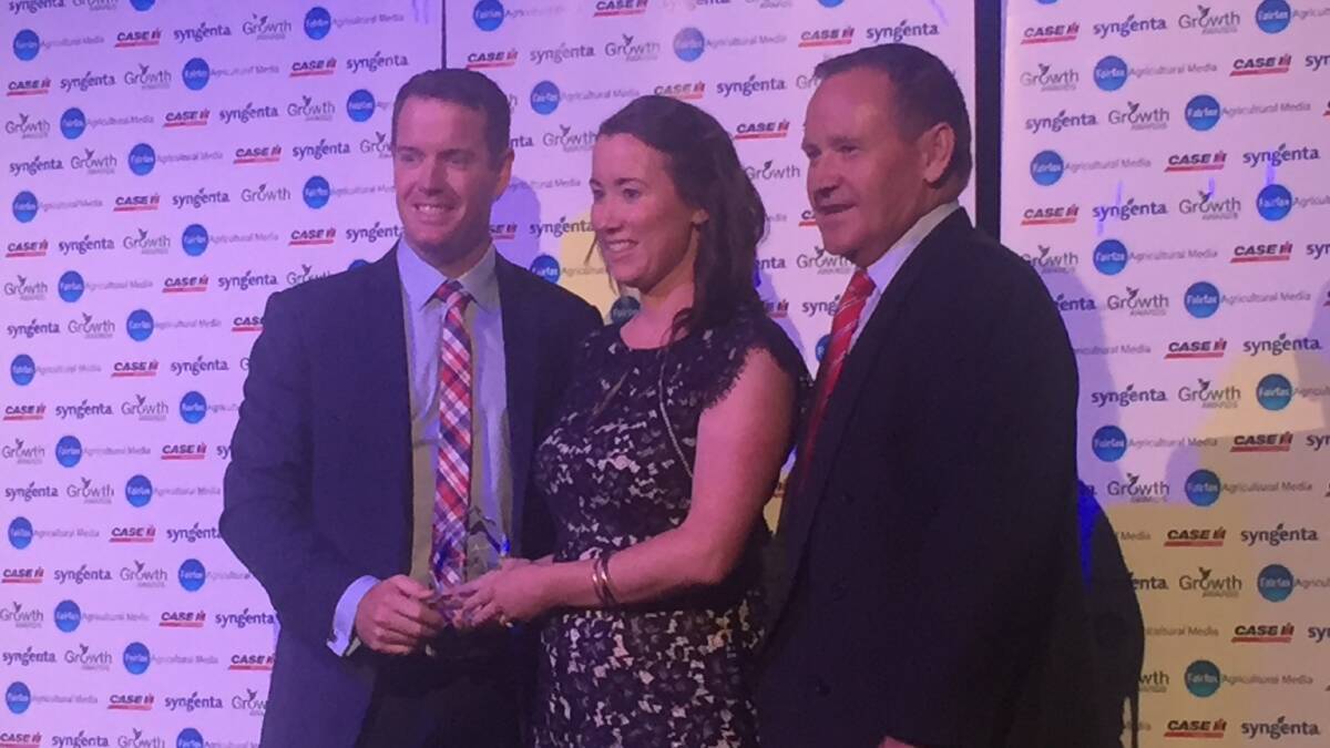 World Wildlife Foundation national co-ordinator for sustainable beef Ian McConnell, sustainability - advisor award winner Tayah Ryan and Australasia territory head for Syngenta Paul Luxton. World Wildlife Foundation national co-ordinator for sustainable beef Ian McConnell, sustainability - advisor award winner Tayah Ryan and Australasia territory head for Syngenta Paul Luxton.