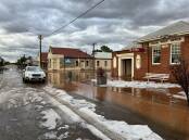 Hail fell in Kulin on Sunday. Photo by Kulin Police / Twitter.