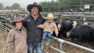 Rosevale Pastoral's Demi King, Chris and Xavier Conley, sold 35 black baldy heifers to $1620, av $1568, and 116 steers to $2060, av $1926.