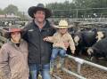 Rosevale Pastoral's Demi King, Chris and Xavier Conley, sold 35 black baldy heifers to $1620, av $1568, and 116 steers to $2060, av $1926.