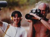 Ian Dunlop with Pip Deveson at Yirrkala in 1982. Picture: Supplied/NFSA