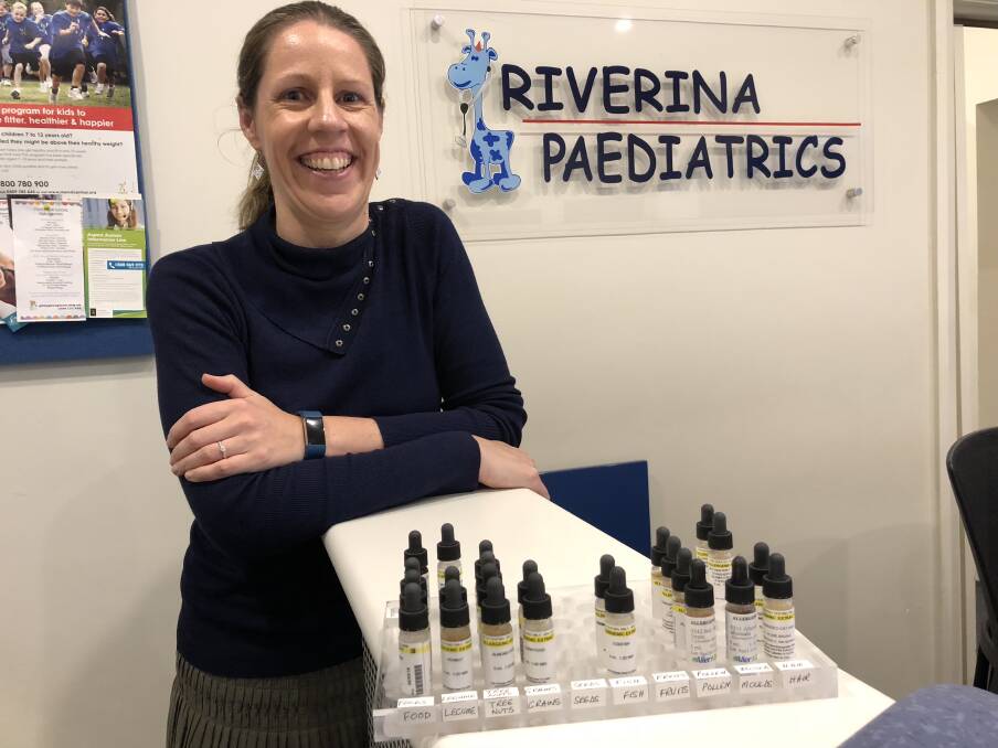 WAGGA paediatrician Dr Theresa Pitts has commenced allergy clinics for children from across the Riverina, meaning they no longer need to travel to a capital city to seek treatment. WAGGA paediatrician Dr Theresa Pitts has commenced allergy clinics for children from across the Riverina, meaning they no longer need to travel to a capital city to seek treatment.