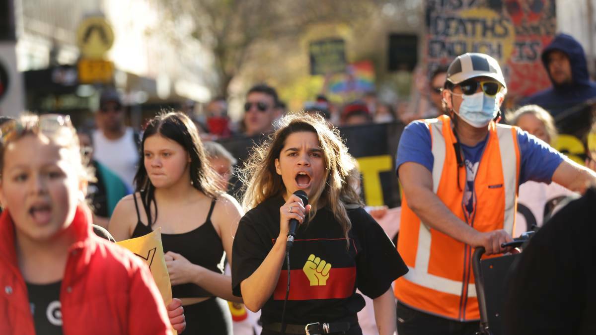 'Australia is a f---ing crime scene': law student tells BLM rally 'Australia is a f---ing crime scene': law student tells BLM rally
