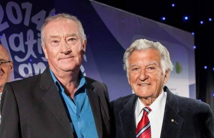 2014 Winner Colin Seis with The Hon. Bob Hawke AC.