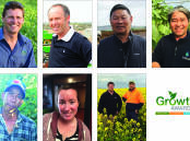 Australasian Winners: Top left to right: David Cameron; Michael Fels; Allan Fong, and Tommy Le. Bottom left to right: Duc Nguyen; Tayah Ryan, and Randall Wilksch (right) pictured with Syngenta TSM Kieran Wauchope.