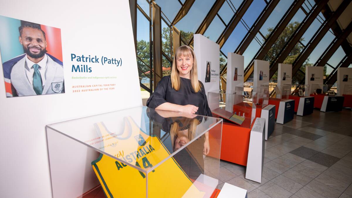 National Museum of Australia curator Lily Withycombe at the exhibition. Picture: Sitthixay Ditthavong