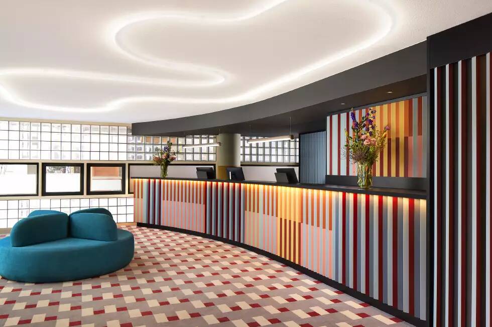 The vibrant lobby. The vibrant lobby.