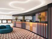 The vibrant lobby.