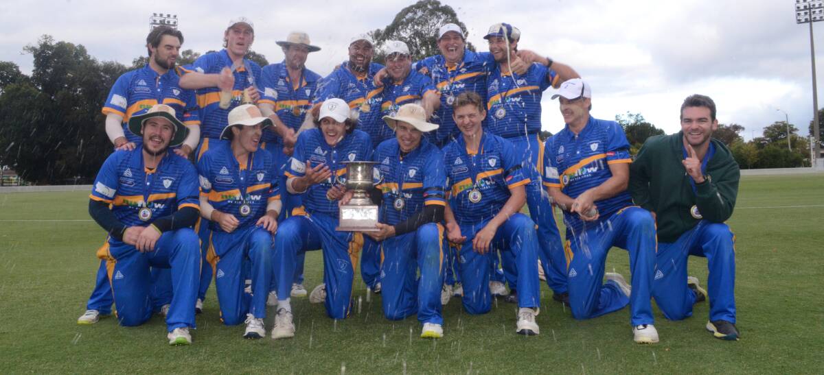 VICTORS: The winning St Pat's Old Boys side was all smiles after taking down Cavaliers in the BOIDC grand final. Photo: RILEY KRAUSE. VICTORS: The winning St Pat's Old Boys side was all smiles after taking down Cavaliers in the BOIDC grand final. Photo: RILEY KRAUSE.