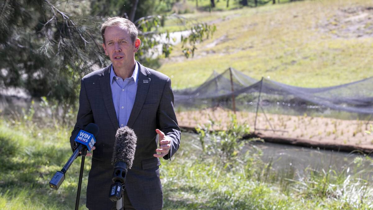 Consumer Affairs Minister Shane Rattenbury said Apple's program was a step forward, but had limitations. Picture: Keegan Carroll