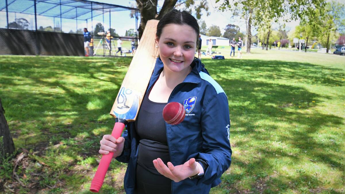 ON THE BALL: Callee Black claimed a four wicket haul in her first Australian Under 19s Female Crickets Championships. Photo: CHRIS SEABROOK ON THE BALL: Callee Black claimed a four wicket haul in her first Australian Under 19s Female Crickets Championships. Photo: CHRIS SEABROOK