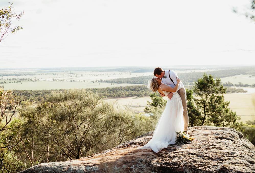 Morgan & Peter were married at Morgan's family farm in Narrandera. Photo: Sarah Carter Photography and Films. Morgan & Peter were married at Morgan's family farm in Narrandera. Photo: Sarah Carter Photography and Films.