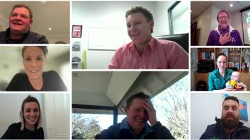 Livestreamed winners: (Clockwise from top left) Adam Schreurs, Chris Toohey, Linda Peacock, Alex Thomas, Brett South, Simon Doolin, Grace Brennan and Sarah Nolet accepting their awards.