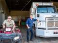 Future proofing: Howe Farming Enterprises' operations manager Alexander Larsen (right) and managing director Dennis Howe. Picture: Supplied
