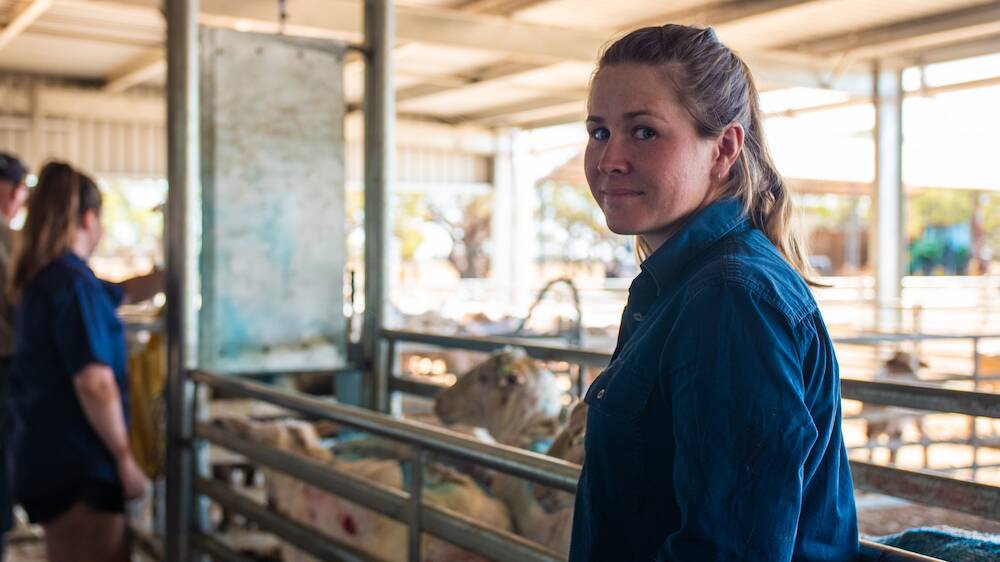 Getting results: Laura Kaylock says that the fleece sizes have increased substantially due to a lift in productivity of their flock. Picture: Supplied
