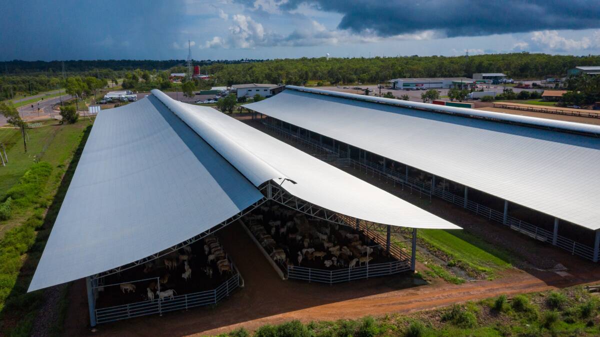 Showcase for the industry: The Ridgeback ™ is a patented climate-controlled design using advanced technology to provide better conditions for cattle.