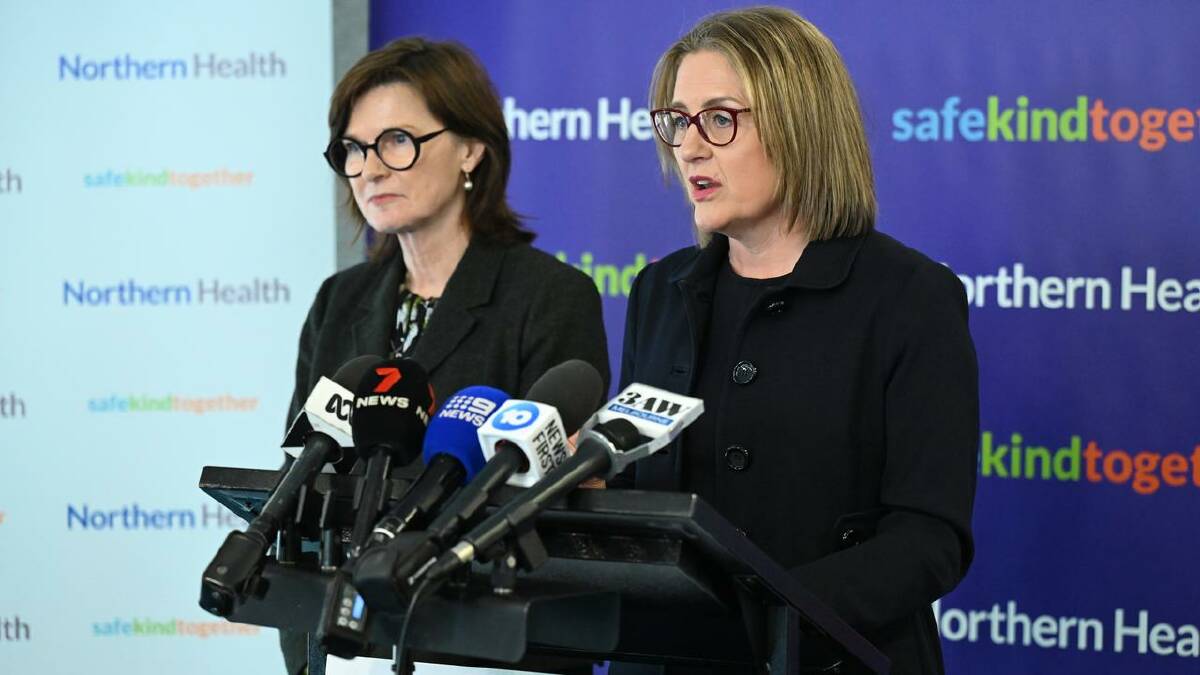 Jacinta Allan and Minister Mary-Anne Thomas earmarked an extra $9.3b for hospitals in the budget. (James Ross/AAP PHOTOS) Jacinta Allan and Minister Mary-Anne Thomas earmarked an extra $9.3b for hospitals in the budget. (James Ross/AAP PHOTOS)