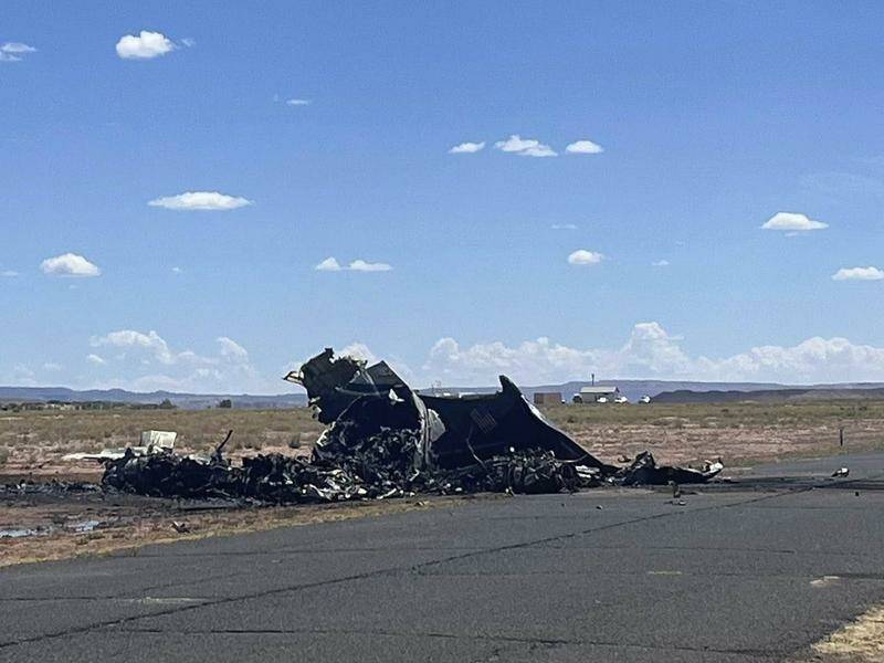 A plane has crashed in Chinle, about 480km northeast of Phoenix, Arizona, killing four people. Photo: AP PHOTO