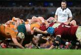 The Lions will be looking to wrap up the series when they lock horns with the Wallabies at the MCG. Photo: Dave Hunt/AAP PHOTOS