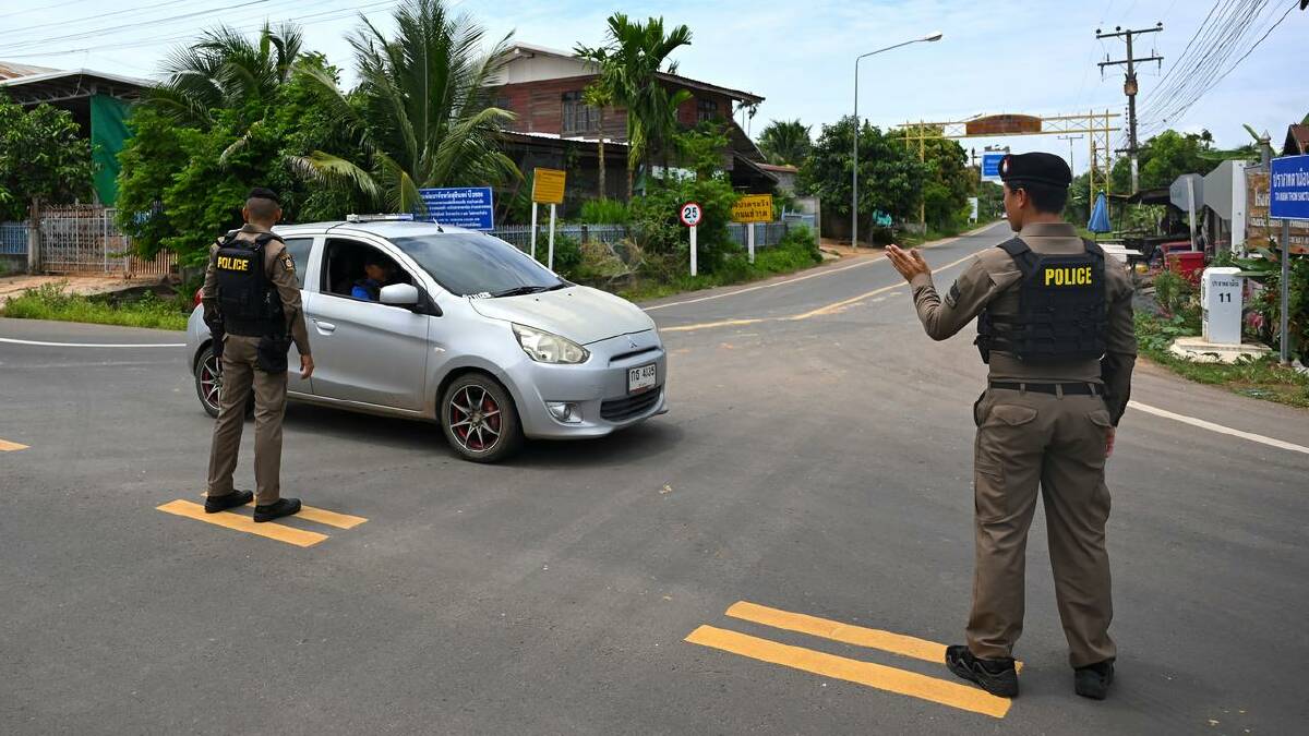 Thailand closed its border with Cambodia and tightened security after clashes erupted. (EPA PHOTO)