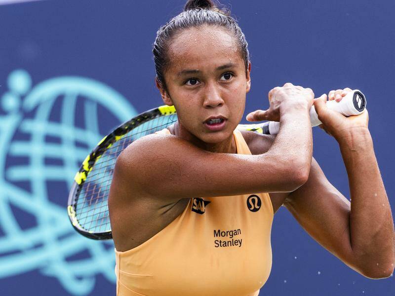Canada's Leylah Fernandez has swept aside Anna Kalinskaya in straight sets to win the DC Open. Photo: EPA PHOTO