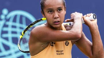 Canada's Leylah Fernandez has swept aside Anna Kalinskaya in straight sets to win the DC Open. Photo: EPA PHOTO