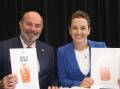 Chief Minister Lia Finocchiaro and Treasurer Bill Yan are pouring millions into crime fighting. Photo: Lloyd Jones/AAP PHOTOS