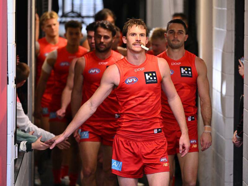 Captain Noah Anderson is leading the Gold Coast Suns towards a possible first finals campaign.  Photo: Dave Hunt/AAP PHOTOS