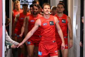 Captain Noah Anderson is leading the Gold Coast Suns towards a possible first finals campaign.  Photo: Dave Hunt/AAP PHOTOS