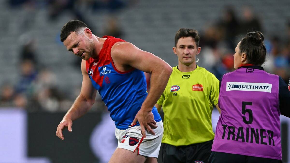 May's case could impact how players approach contests in future, says Melbourne coach Simon Goodwin. (James Ross/AAP PHOTOS)