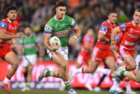 Kaeo Weekes has signed a two-year extension, keeping him at the Raiders until the end of 2029. Photo: Lukas Coch/AAP PHOTOS