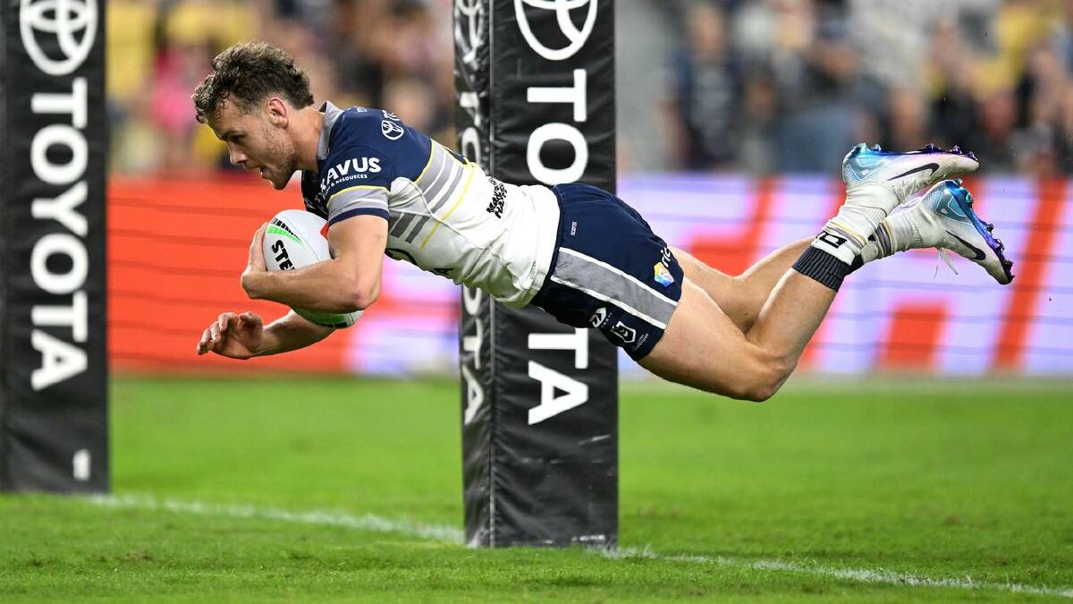 Zac Laybutt opened the scoring for North Queensland with a try in the fifth minute. (HANDOUT/NRL PHOTOS)