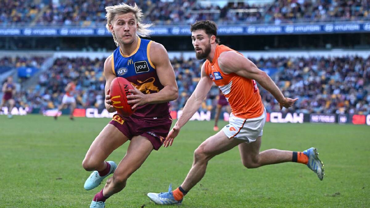Brisbane forward Kai Lohmann may not be seen again until the finals. (Darren England/AAP PHOTOS)
