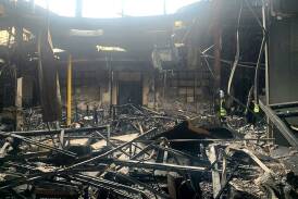 The fire destroyed two of the synagogue's buildings, with two people escaping with their lives. Photo: Yumi Rosenbaum/AAP PHOTOS