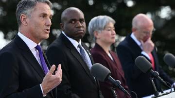 Defence Minister Richard Marles described the UK treaty as "profoundly important". Photo: Dan Himbrechts/AAP PHOTOS