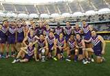 The Dockers were smiling after beating the Eagles, but there's concern over the team's percentage. Photo: James Worsfold/AAP PHOTOS