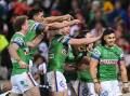 Canberra's ability to win close games has almost secured the Raiders the NRL minor premiership. Photo: Lukas Coch/AAP PHOTOS