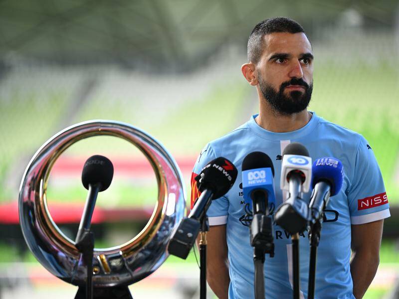 Melbourne City's Aziz Behich has a chance to win the ALM trophy and deprive the club who dumped him. Photo: James Ross/AAP PHOTOS Melbourne City's Aziz Behich has a chance to win the ALM trophy and deprive the club who dumped him. Photo: James Ross/AAP PHOTOS