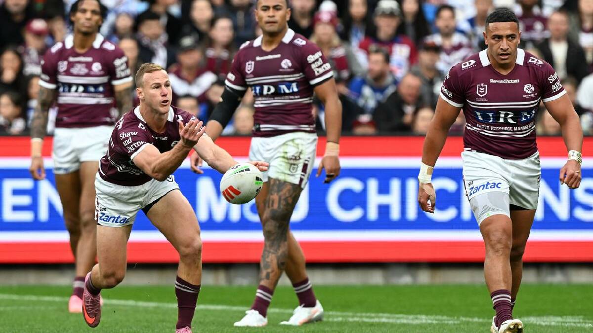 Daly Cherry-Evans says Manly can't become distracted by ladder permutations. (Dean Lewins/AAP PHOTOS) Daly Cherry-Evans says Manly can't become distracted by ladder permutations. (Dean Lewins/AAP PHOTOS)