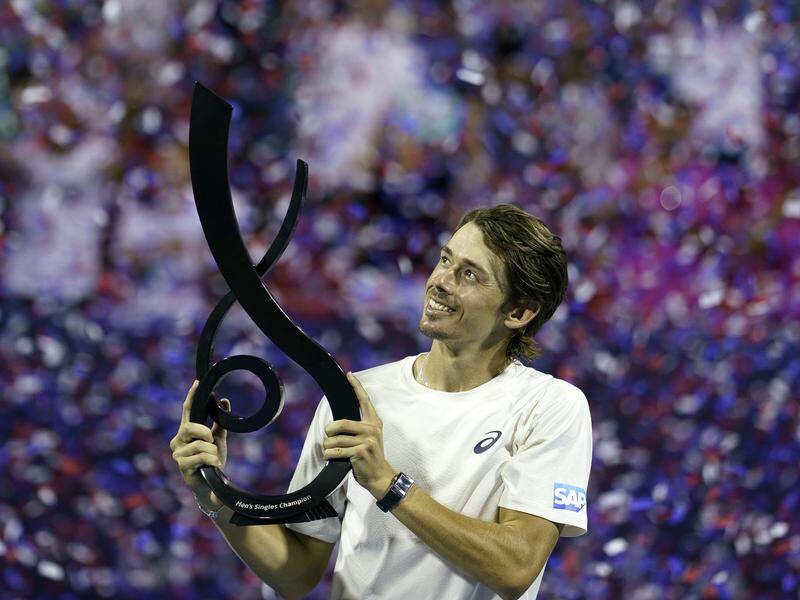 Alex de Minaur is tennis' newest champ, but that hasn't earned him a US Open mixed doubles wildcard. Photo: EPA PHOTO Alex de Minaur is tennis' newest champ, but that hasn't earned him a US Open mixed doubles wildcard. Photo: EPA PHOTO