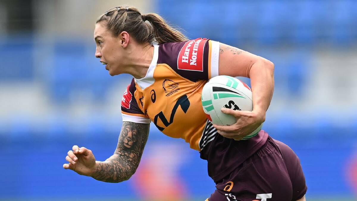 Julia Robinson opened the scoring for the Broncos against the Dragons. (Dave Hunt/AAP PHOTOS) Julia Robinson opened the scoring for the Broncos against the Dragons. (Dave Hunt/AAP PHOTOS)