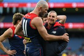 Melbourne coach Simon Goodwin says he feels supported, despite the Demons' disappointing season. Photo: James Ross/AAP PHOTOS
