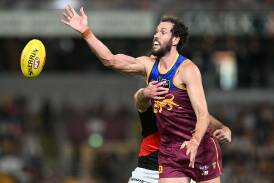 The Lions' milestone man Darcy Fort will lead his side's ruck division against the Magpies. Photo: Darren England/AAP PHOTOS