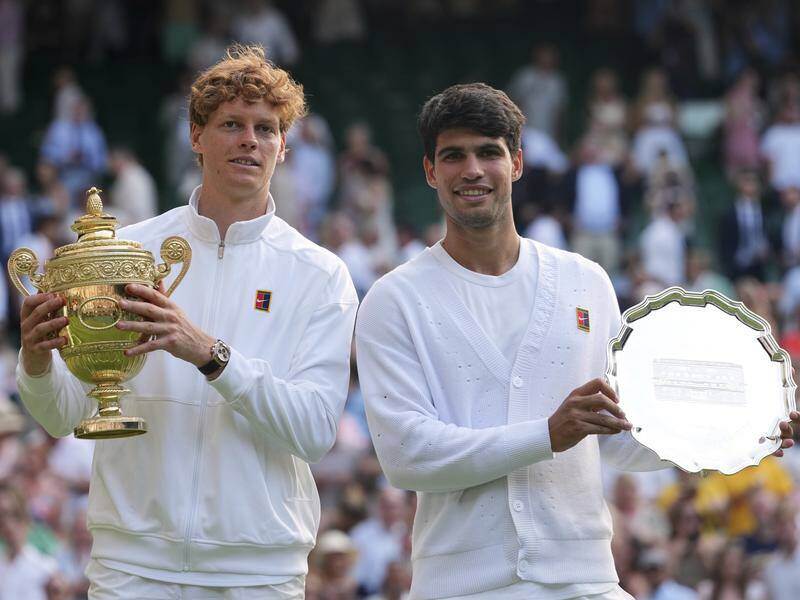 Wimbledon finalists Jannik Sinner and Carlos Alcaraz are both skipping the ATP event in Toronto. Photo: AP PHOTO Wimbledon finalists Jannik Sinner and Carlos Alcaraz are both skipping the ATP event in Toronto. Photo: AP PHOTO
