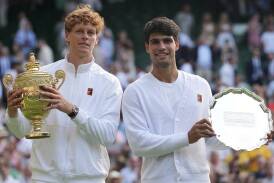 Wimbledon finalists Jannik Sinner and Carlos Alcaraz are both skipping the ATP event in Toronto. Photo: AP PHOTO