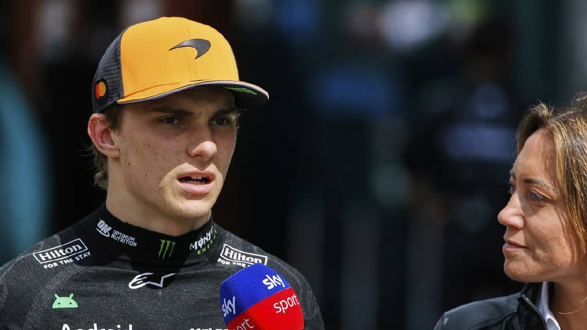 He lost out in the sprint race, but Oscar Piastri is wary of rain forecast for Sunday's GP. (AP PHOTO)