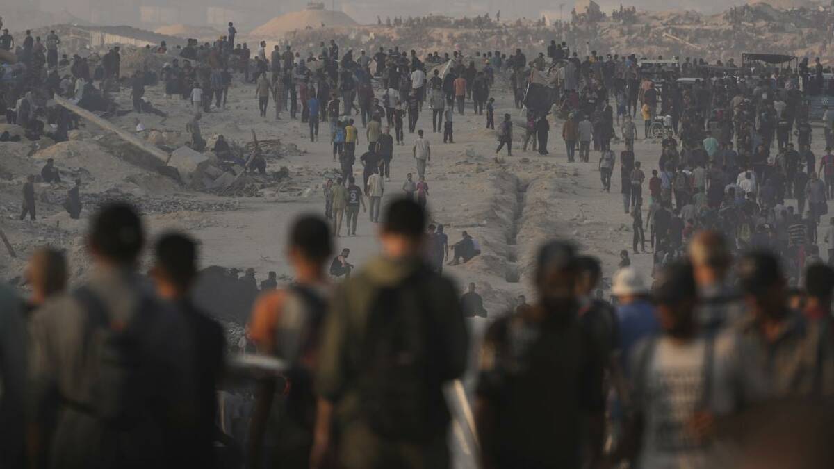 Much-needed humanitarian aid is being delivered to the northern Gaza Strip. (AP PHOTO)