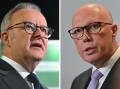 Anthony Albanese's Labor team is on track for victory over Peter Dutton's coalition, polling shows. Photo: Lukas Coch, Mick Tsikas/AAP PHOTOS